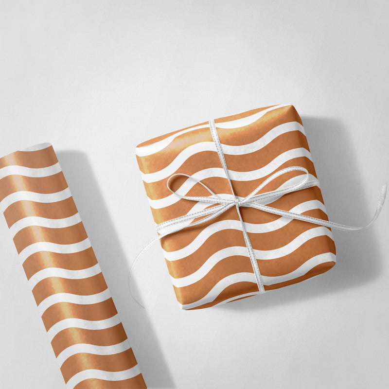 Brown Swirls Wrapping Paper