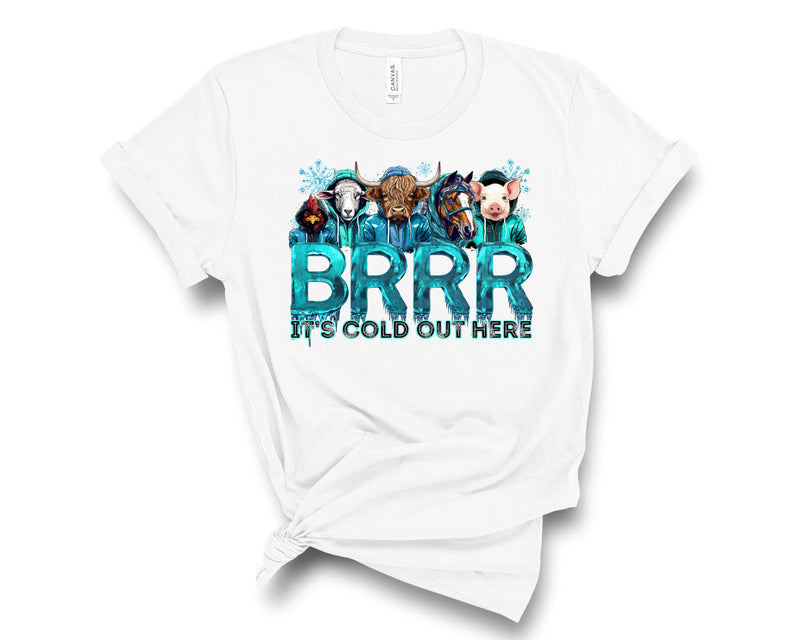 BRRR It's Cold Out Here Farm Animals - Graphic Tee