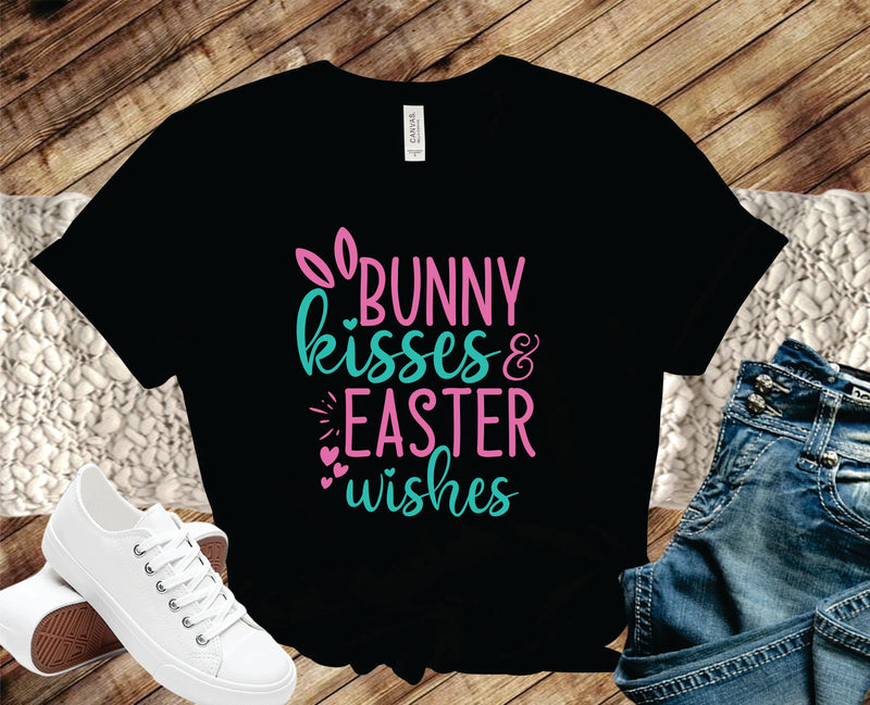 Bunny Kisses & Easter Wishes Pink - Transfer