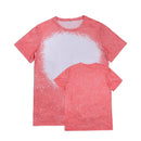 Polyester Bleach T-Shirt - Coral