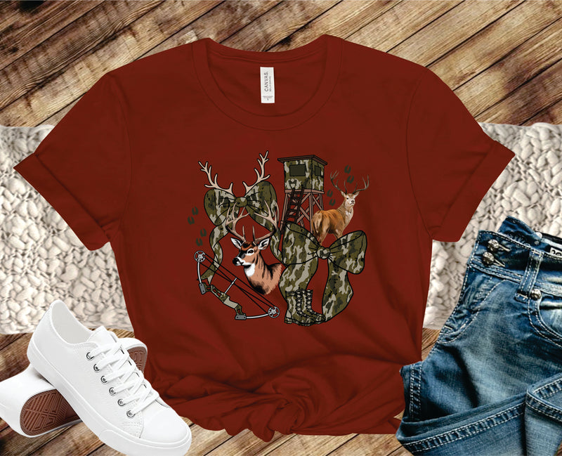 Camo Coquette Hunting Collage - Transfer