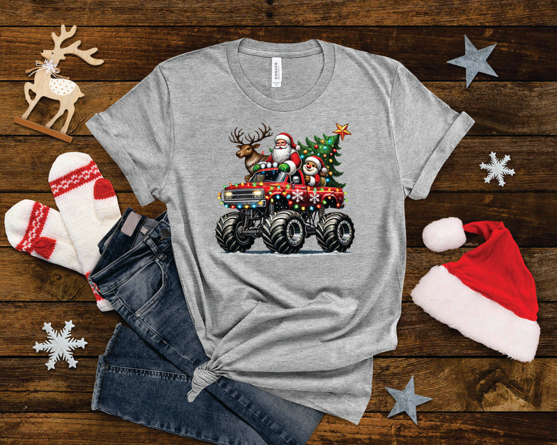 Christmas Monster Truck Lights - Transfer