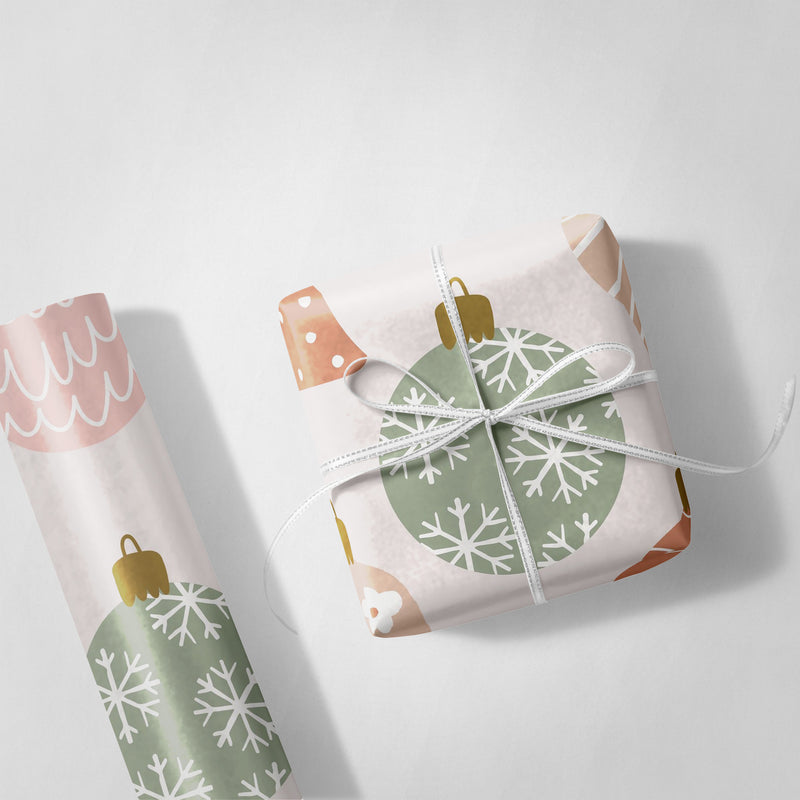 Christmas Ornaments Wrapping Paper