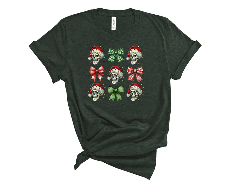 Christmas Skeletons Bows - Transfer