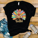 Colorful Coquette Glitter Turkey - Transfer
