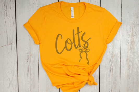 Mascot with Bow - Colts- SPANGLE