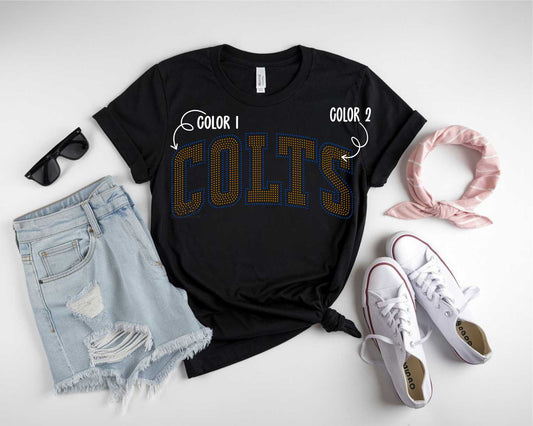 Mascot Arched - Colts - SPANGLE