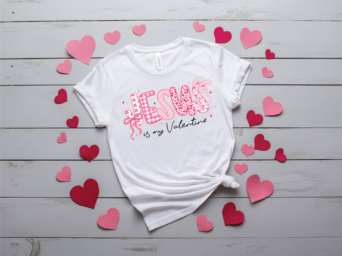 Coquette Jesus Is My Valentine Doodle - Transfer
