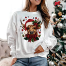 Crochet Christmas Highland Cow - Transfer