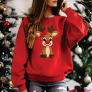 Crochet Girl Reindeer - Transfer