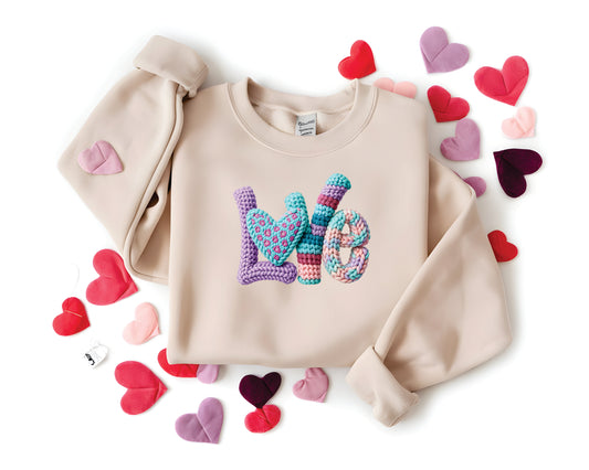Crochet Pastel LOVE - Transfer