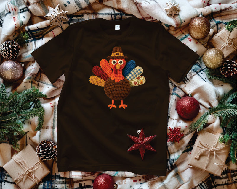 Crochet Patchwork Turkey - Transfer