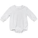 Polyester Sweatshirt Bubble Romper - Cream