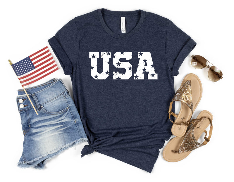 Distressed USA white - Transfer