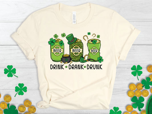 Drink Drank Drunk Leopard Can - Transfer