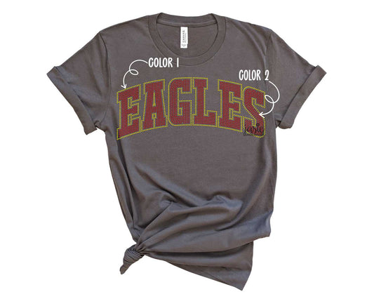 Mascot Arched - Eagles - SPANGLE