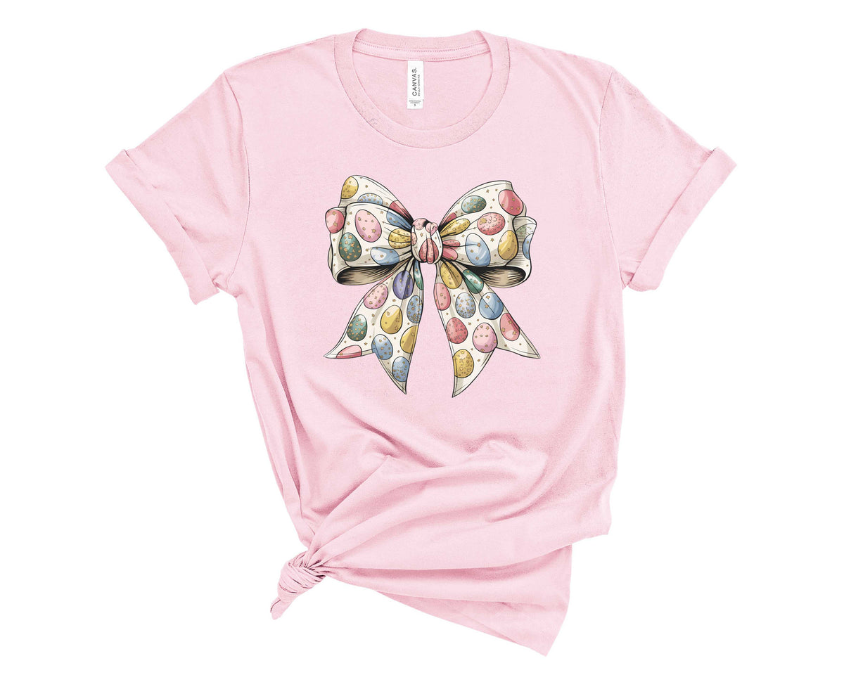 Easter Eggs Coquette Bow - Transfer