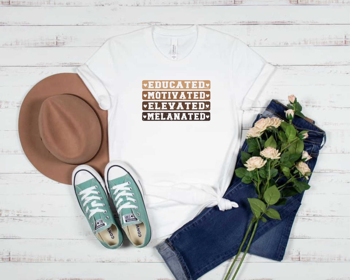 Educated Motivated Stacked Distressed - Transfer
