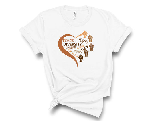 Equality, Diversity , Progress Fist Heart - Transfer