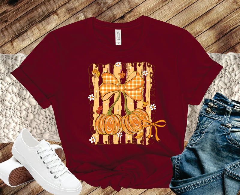 Fall Plaid Coquette Brushstroke - Transfer