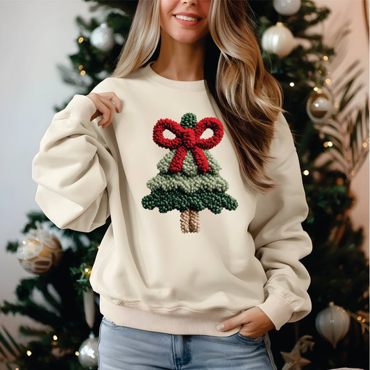 Faux Yarn Christmas Tree - Transfer