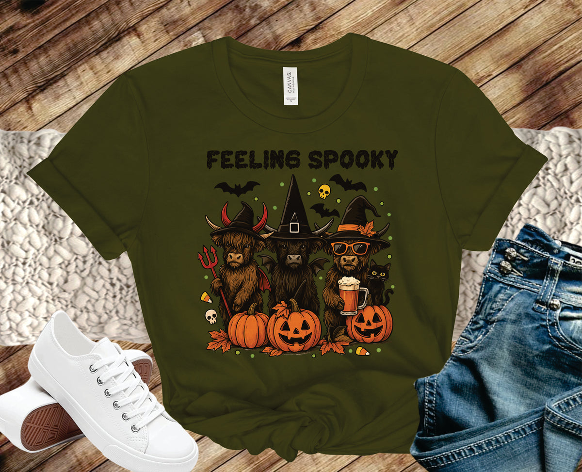 Feeling Spooky Highland Cow - Transfer
