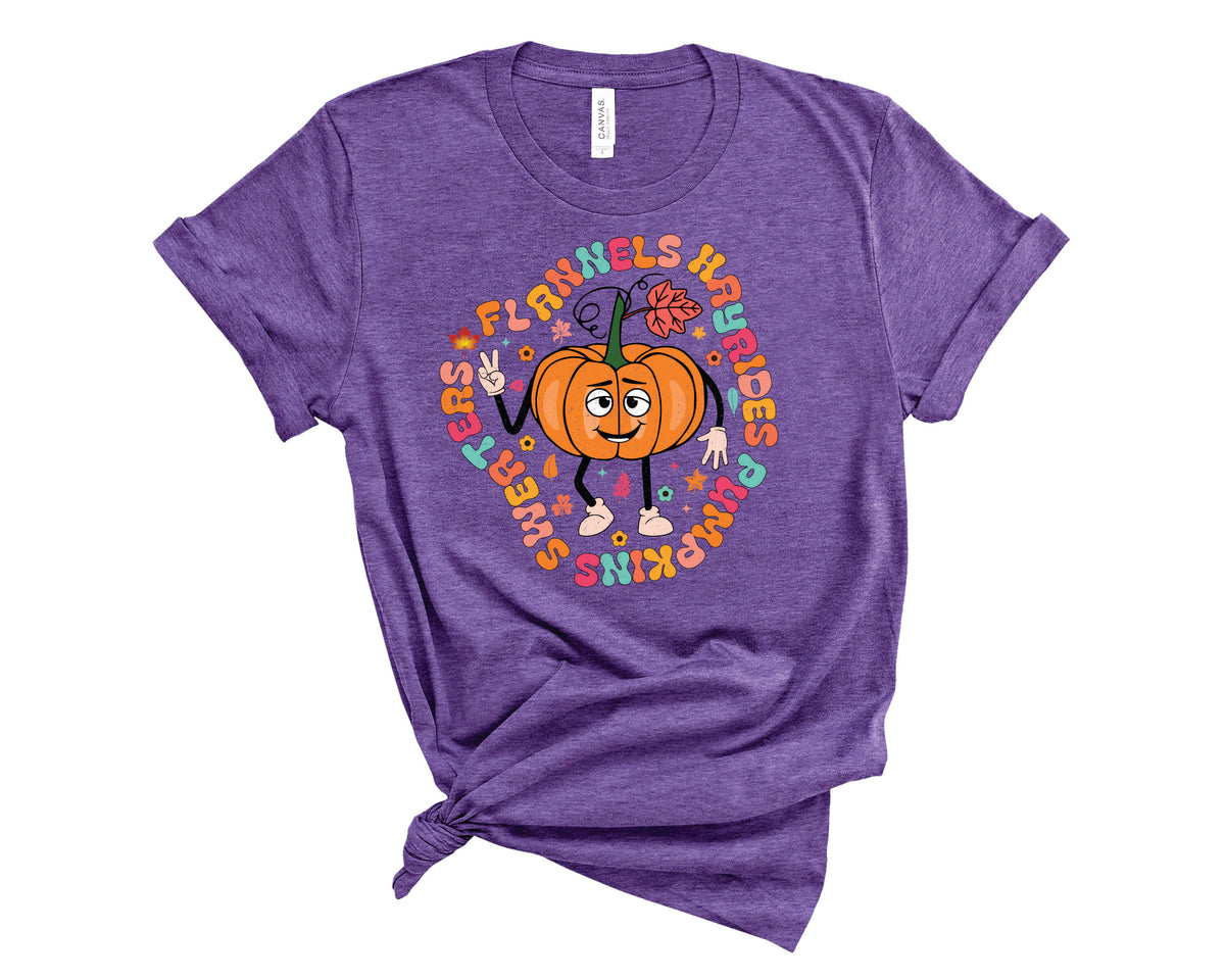 Flannels Hayrides Pumpkins  - Transfer