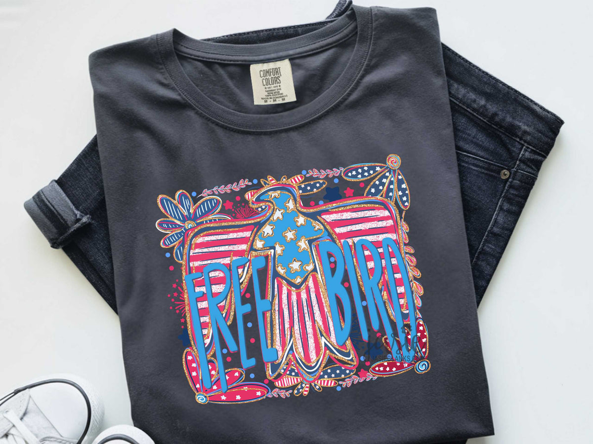Floral Freebird - Transfer
