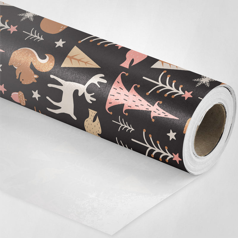 Black Forest Animals Wrapping Paper