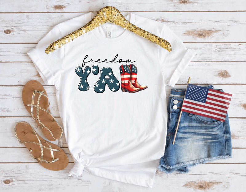 Freedom Yall Boots - Transfer