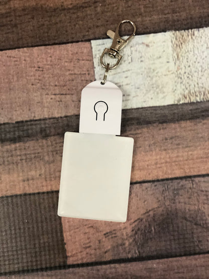 LED Acrylic Sublimation Keychain