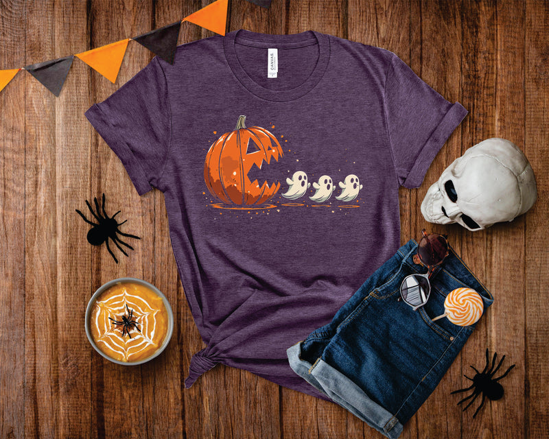 Funny Pumpkin Chasing Ghost - Transfer