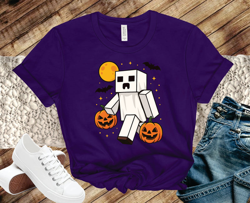 Ghost Block Man Pumpkins - Transfer