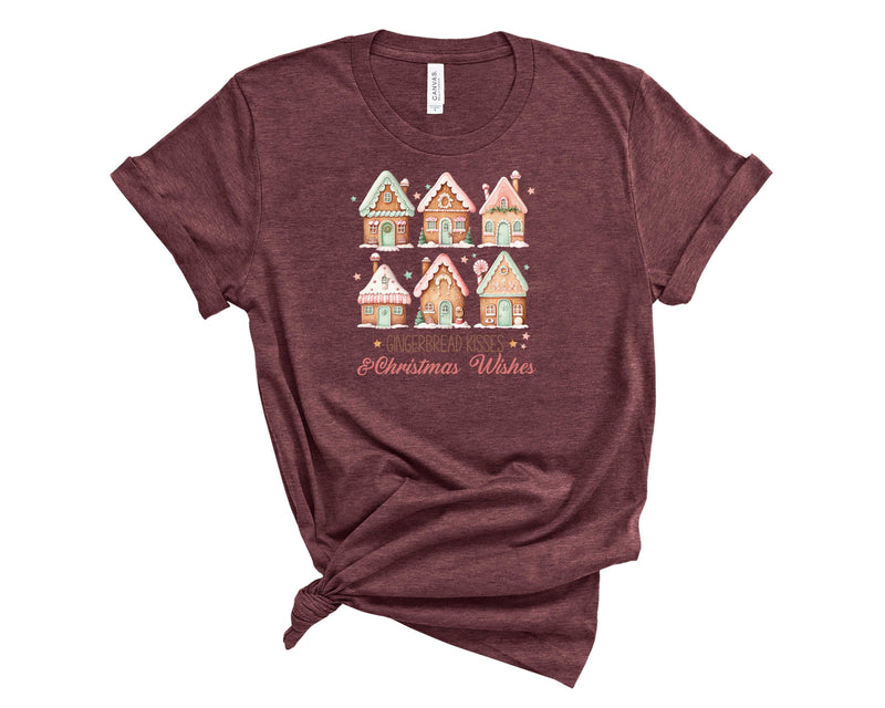 Gingerbread Kisses & Christmas Wishes  - Graphic Tee