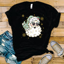 Glitter Coquette Peace Santa - Transfer