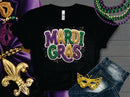 Glitter Crochet Mardi Gras - Transfer