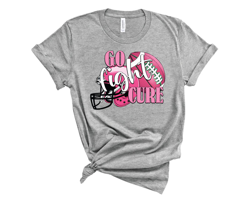 Go Fight Cure Breast Cancer - Graphic Tee