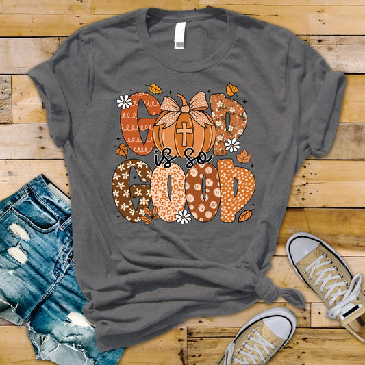 God Is Good  Fall Doodle - Transfer