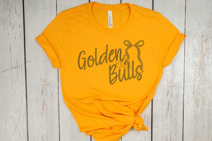 Mascot with Bow - Golden Bulls - SPANGLE