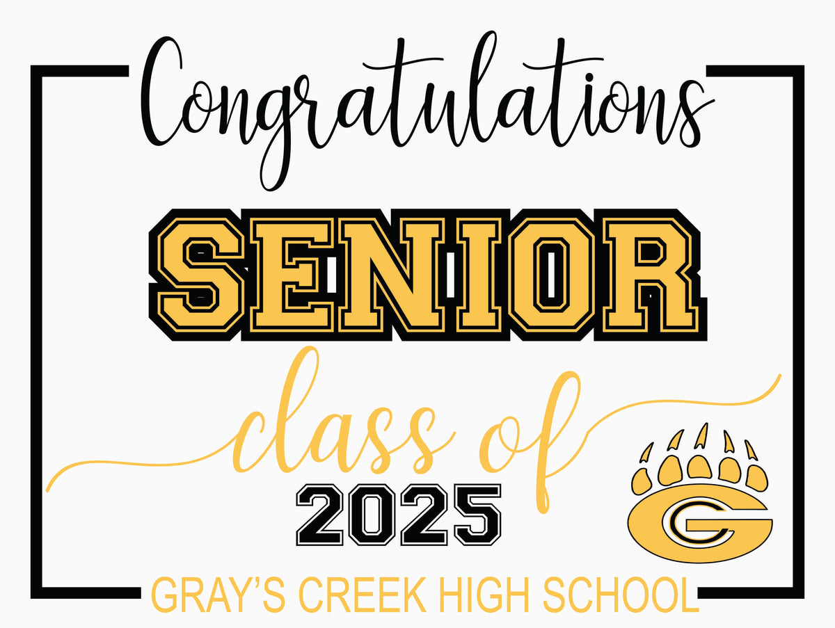 Senior of 2026 Yard signs