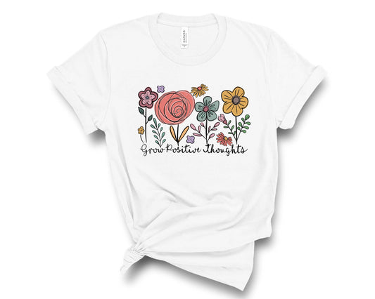 Grow Positive Thoughts Flowers - Transfer