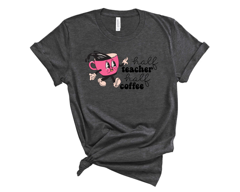 Half Teacher Pink Cup - Transfer