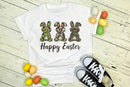 Happy Easter Bunnies Camo - Transfer