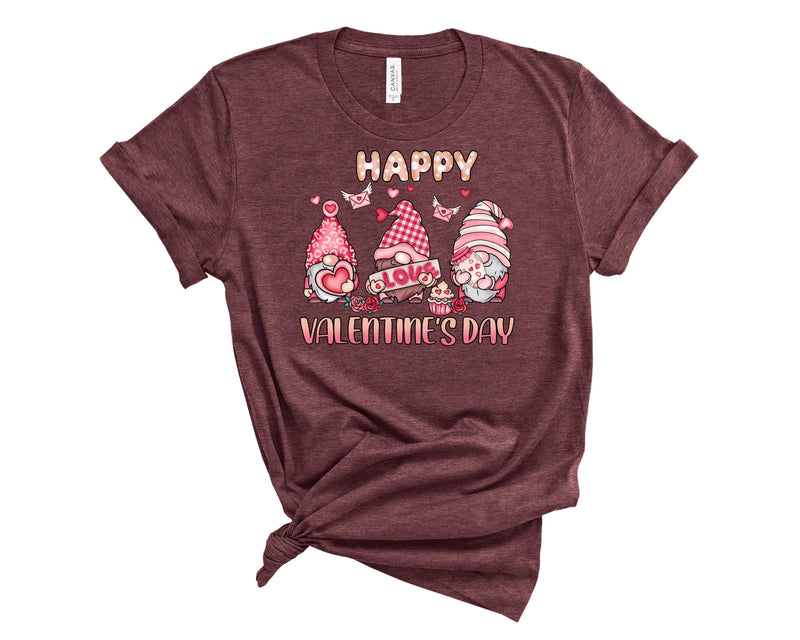 Happy Valentines Day Plaid Gnome - Transfer