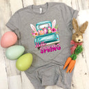 Hello Spring Blue Truck - Transfer