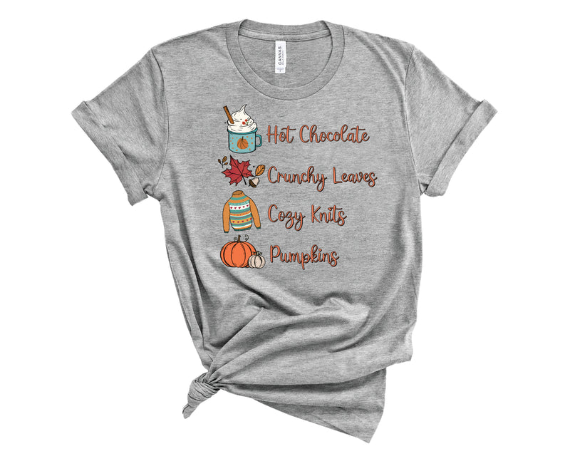 Hot Chocolate & Crunchy Leaves - Graphic Tee