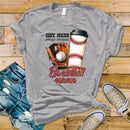 Hot Mess Always Stressed Baseball Mama Coffee - Transfer