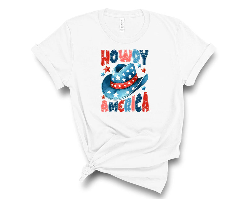 Howdy America Patriotic Hat - Transfer