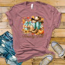 Howdy Fall Patchwork Pumpkin - Transfer