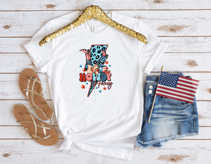 Howdy Honey Leopard Bolt - Transfer